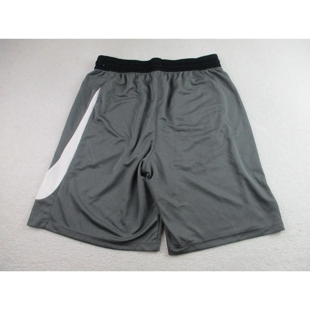 Nike Basketball Shorts Mens XL Dri-Fit Athletic‎ Swoosh Gray Pockets CU4327-068